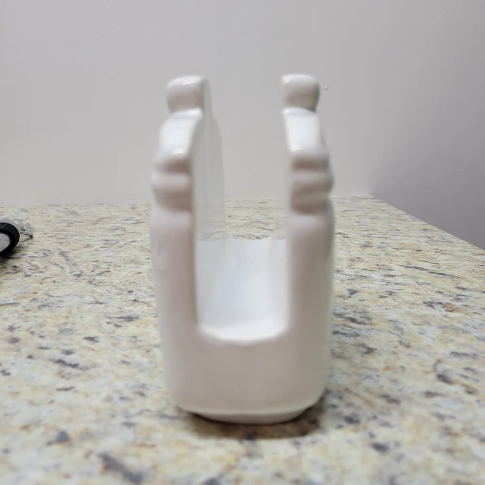 SOLD                                     Country Sunflower Ceramic Napkin Holder - Picture 3 of 5